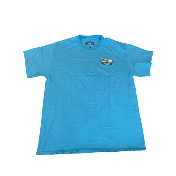 Ron Jon Surf Shop T-Shirt – Men’s Large – Aqua Blue – Double-Sided Graphic Tee - Picture 3 of 4